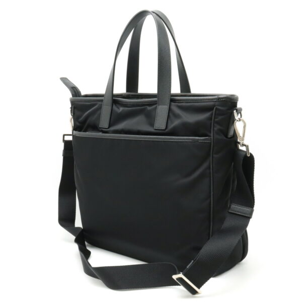 12370581 2 Prada Tote Bag 2WAY Nylon Leather Nero Black