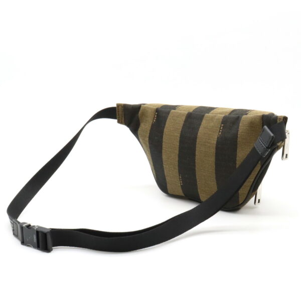 12370974 2 Fendi Pecan Striped Waist Bag Khaki