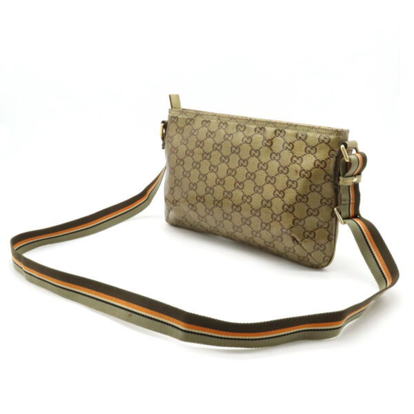 12390288 2 Gucci GG Crystal Shoulder Bag Leather Metallic