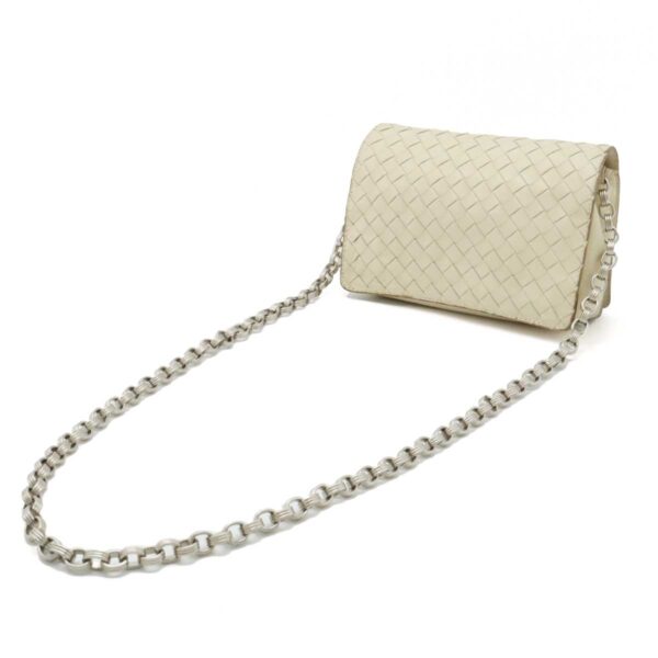 12390341 2 Bottega Veneta Intrecciato Pochette Leather Cream