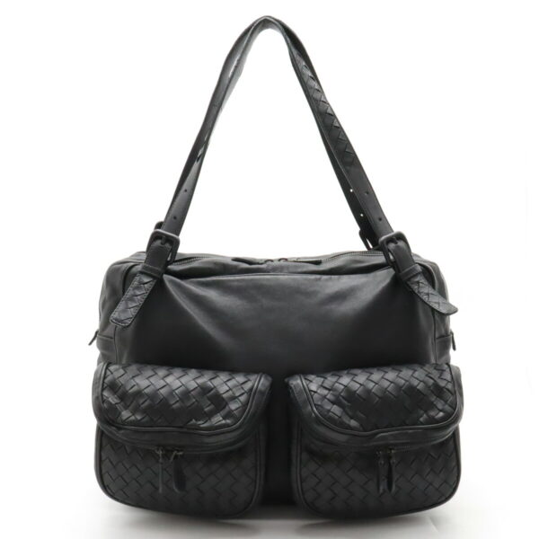 12390727 1 Bottega Veneta Intrecciato Tote Leather Black