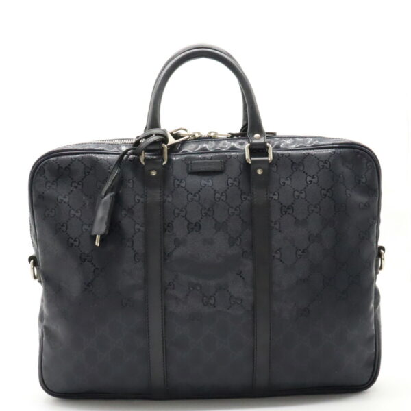 12390729 1 Gucci GG Implement Briefcase Leather Navy