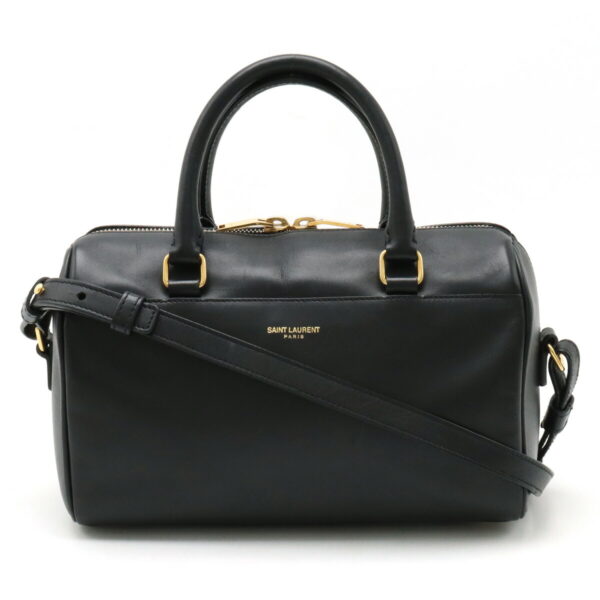 12390809 1 Saint Laurent Baby Duffle Handbag Leather Black