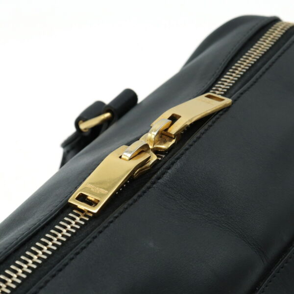 12390809 4 Saint Laurent Baby Duffle Handbag Leather Black