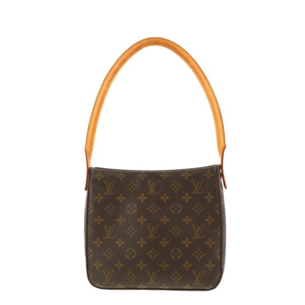 1240001021396 1 1 Louis Vuitton Monogram Looping MM Shoulder Messenger Bag Brown