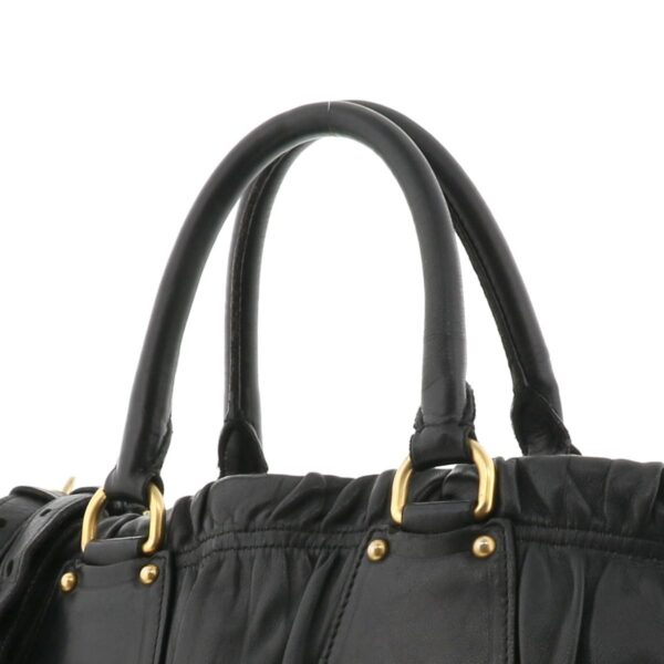 1240001022824 3 1 Prada 2way Shoulder Bag Black