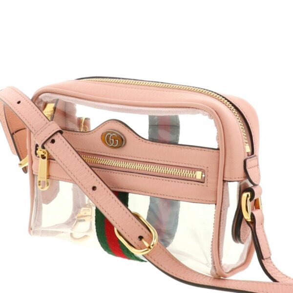 1240001023048 2 1 Gucci Ophidia Sherry Mini Transparent Bag Pink