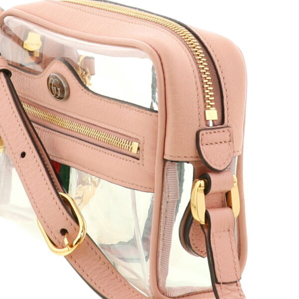 1240001023048 3 1 Gucci Ophidia Sherry Mini Transparent Bag Pink