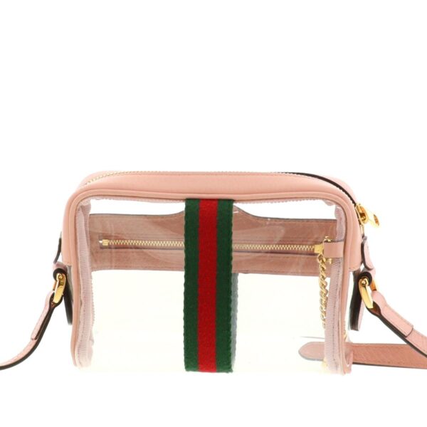 1240001023048 4 1 Gucci Ophidia Sherry Mini Transparent Bag Pink