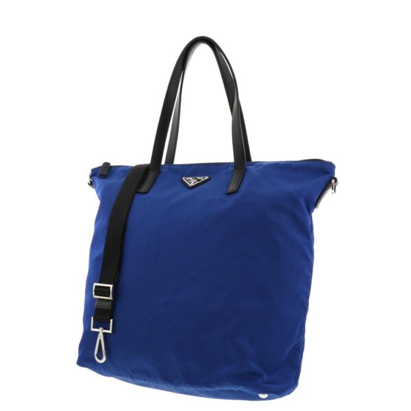 1240001023232 2 1 Prada Nylon Tote Bag Blue