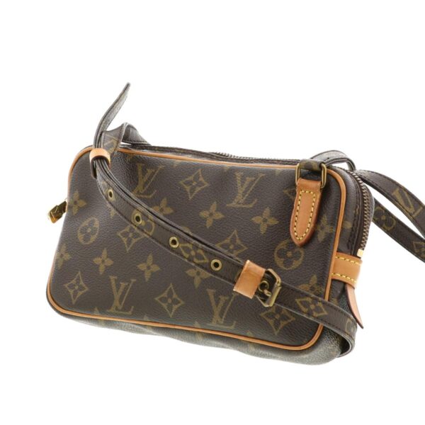 1240001023367 2 Louis Vuitton Monogram Pochette Marly Bandouliere Bag Brown