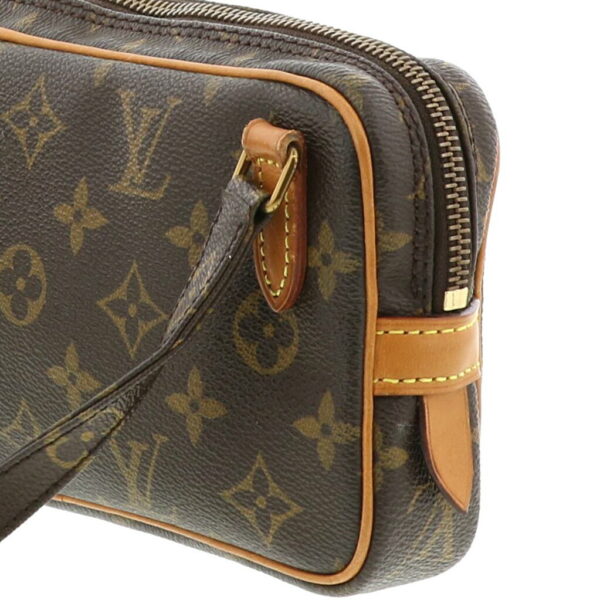 1240001023367 3 Louis Vuitton Monogram Pochette Marly Bandouliere Bag Brown