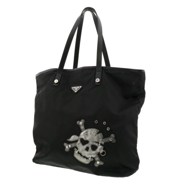 1240001023603 2 Prada Skull Studs Tote Bag Black