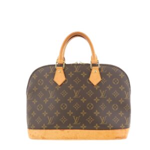 1240001023825 1 Louis Vuitton Mini Looping Monogram Canvas Handbag Brown