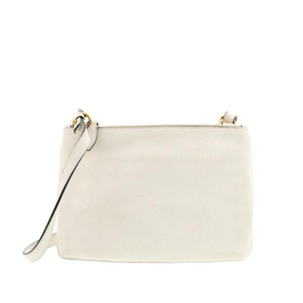 1240001025458 3 Prada Leather Shoulder Bag White