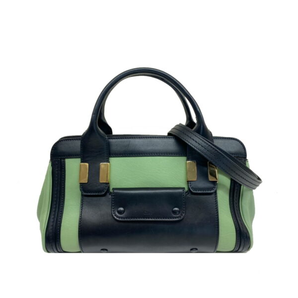 1240001025605 1 Chloe Alice 2way Handbag GreenBlack