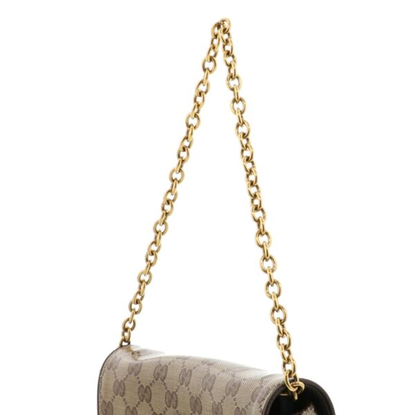 1240001025753 3 Gucci GG Chain Shoulder Bag Brown