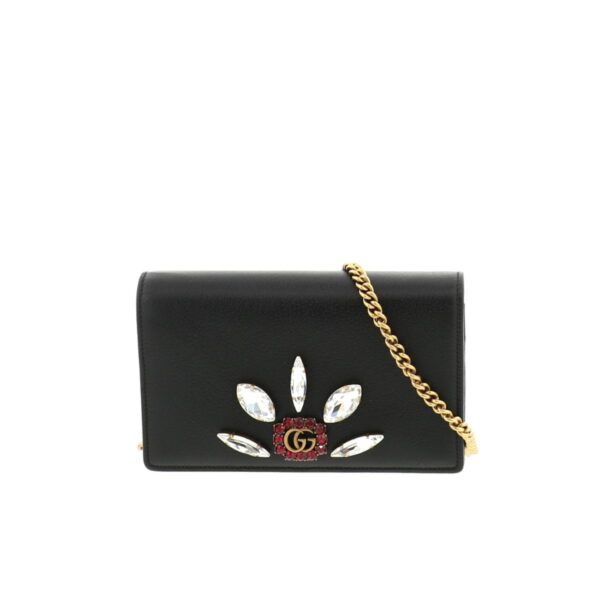 1240001026159 1 Gucci Chain Wallet Black