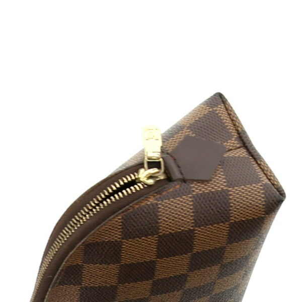 1240001026645 5 1 Louis Vuitton Pochette Clutch Bag Damier Ebene Brown