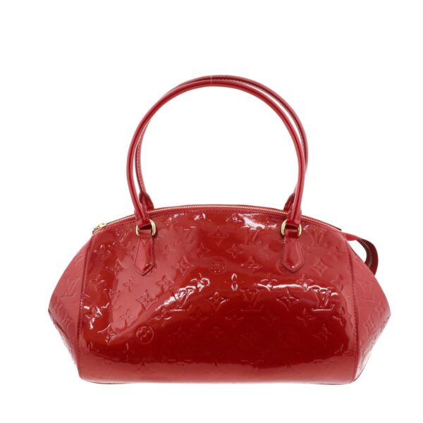 1240001026748 1 Louis Vuitton Sherwood PM Vernis Handbag Red