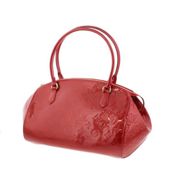 1240001026748 2 Louis Vuitton Sherwood PM Vernis Handbag Red