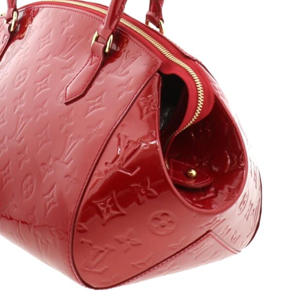 1240001026748 3 Louis Vuitton Sherwood PM Vernis Handbag Red