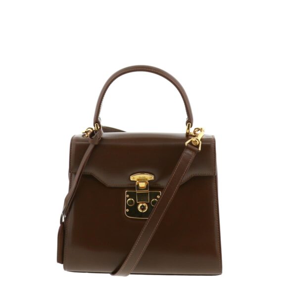 1240001027039 1 Gucci Mini Lady Lock Two Way Handbag Brown