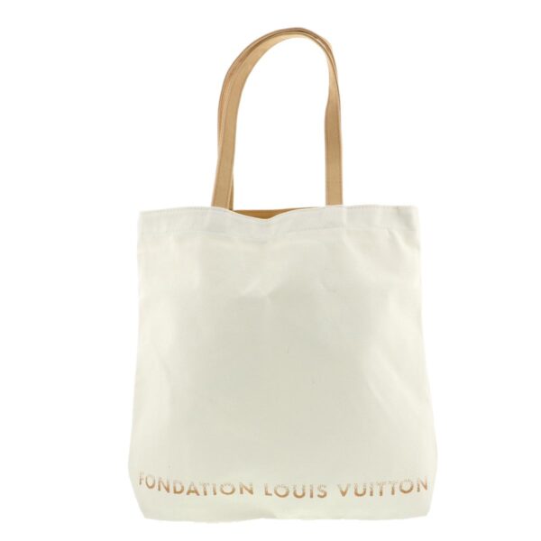 1240001027365 1 Louis Vuitton Foundation Tote with Pouch Beige