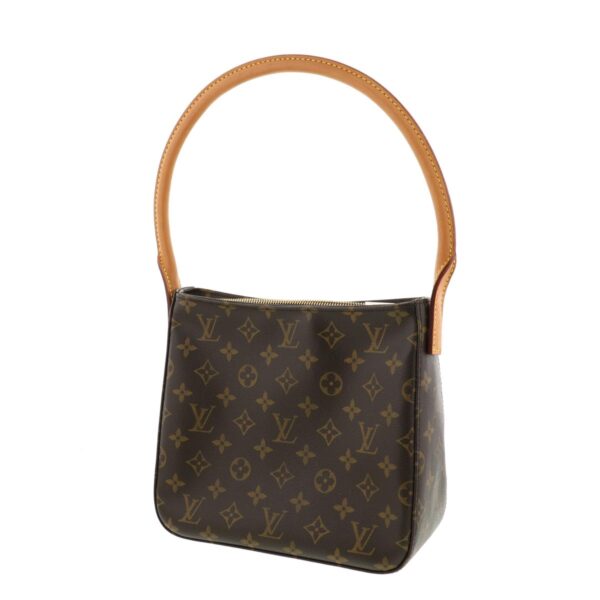 1240001027530 2 Louis Vuitton Looping MM Handbag Monogram Brown