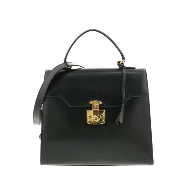 1240001027596 1 Gucci Lady Lock 2way Bag Black