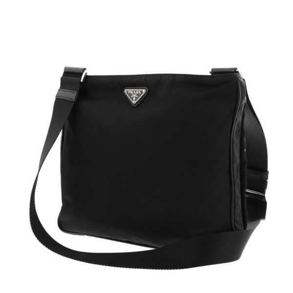 1240001029029 2 Prada Nylon Shoulder Bag Black