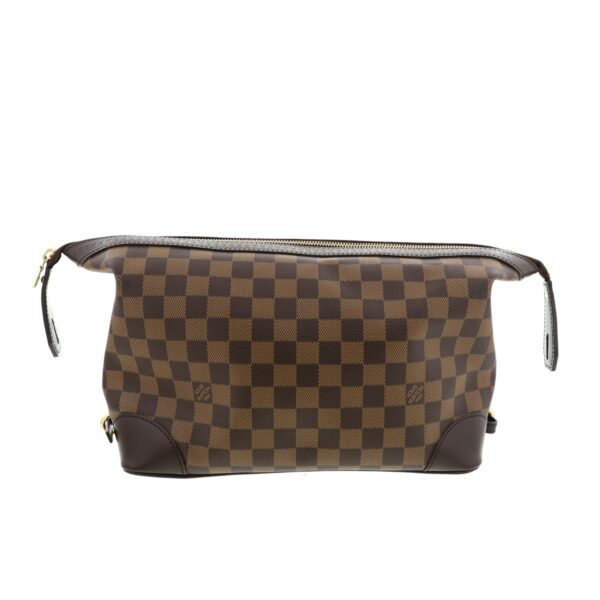 1240001029139 3 Louis Vuitton Ebene Clutch Damier Brown