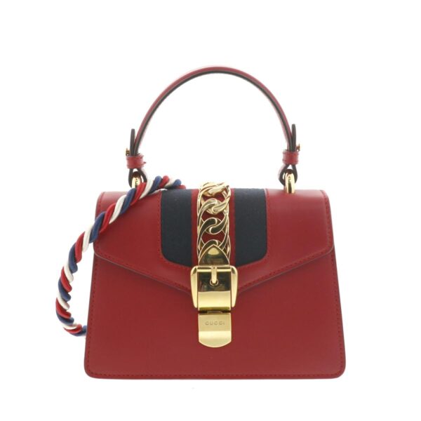 1240001029471 1 Gucci Sylvie Two Way Handbag Red