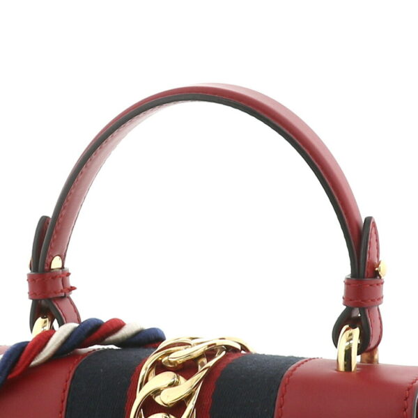 1240001029471 3 Gucci Sylvie Two Way Handbag Red