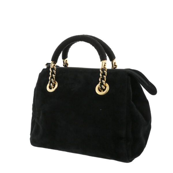 1240001029484 2 Prada Suede Tote Bag Black