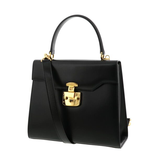 1240001029487 2 Gucci Lady Lock Two Way Handbag Black