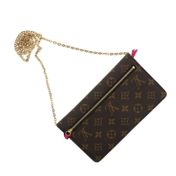 1240001029531 2 Louis Vuitton Pochette Wickend Chain Wallet Monogram