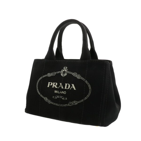 1240001029784 2 Prada Canapa Mini Tote Bag Black