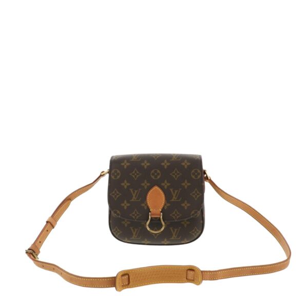 1240001030165 1 Louis Vuitton Saint Cloud MM Shoulder Bag Monogram Brown