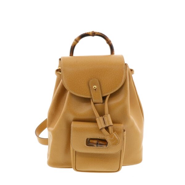 1240001030170 1 Gucci Bamboo Rucksack Brown