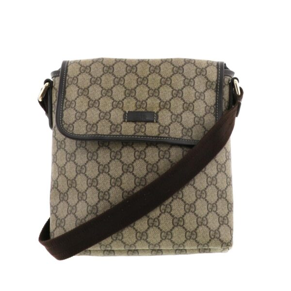 1240001030189 1 Gucci GG Plus Crossbody Bag GG Supreme Gray