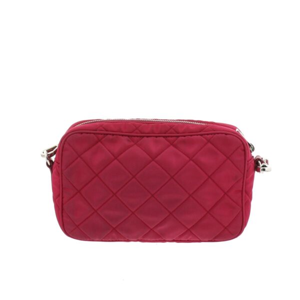 1240001030570 3 Prada Nylon Quilted Shoulder Bag Pink