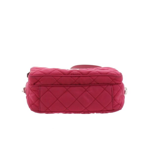 1240001030570 4 Prada Nylon Quilted Shoulder Bag Pink