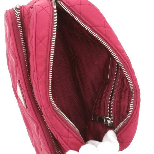 1240001030570 6 Prada Nylon Quilted Shoulder Bag Pink