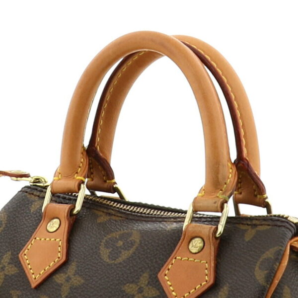 1240001030684 4 Louis Vuitton Mini Speedy Handbag Monogram Brown