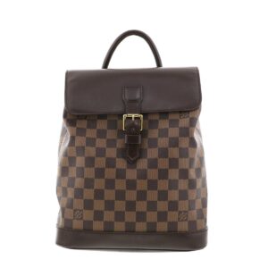 1240001030784 1 GUCCI Ophidia GG Supreme Leather Backpack Brown