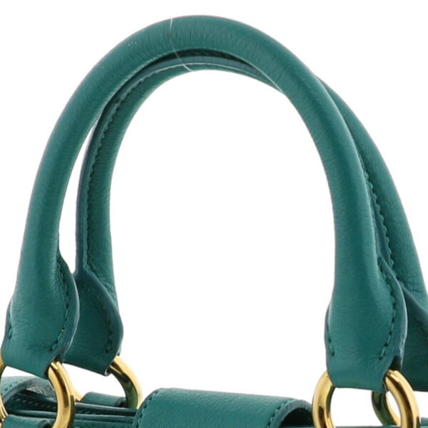 1240001030798 3 Miu Miu Madras 2way Handbag Green