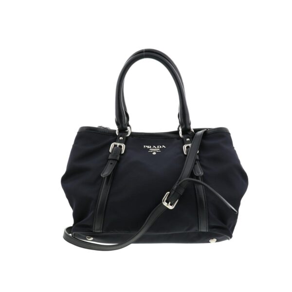 1240001030937 1 Prada 2way Shoulder Bag Navy