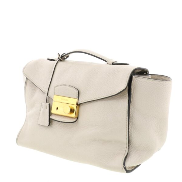 1240001031011 2 Prada 2way Handbag Shoulder Bag Ivory