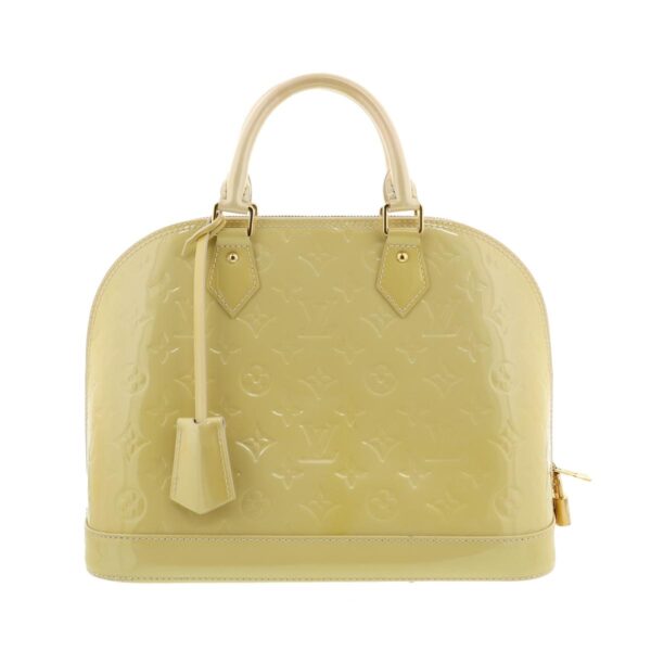 1240001031071 1 Louis Vuitton Alma Pm Handbag Vernis Yellow